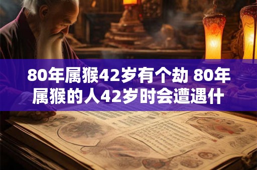 80年属猴42岁有个劫 80年属猴的人42岁时会遭遇什么样的劫难