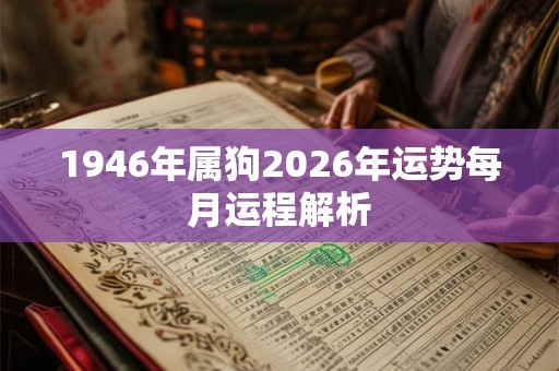 1946年属狗2026年运势每月运程解析 1946年属狗2026年运势每月运程解析