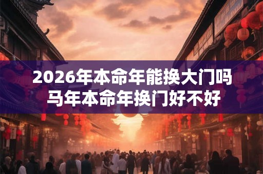 2026年本命年能换大门吗 马年本命年换门好不好 2026年本命年能换大门吗 马年本命年换门好不好