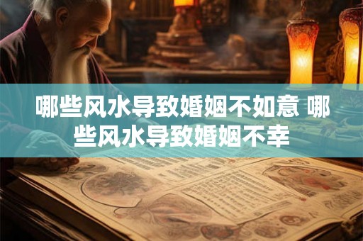 哪些风水导致婚姻不如意 哪些风水导致婚姻不幸