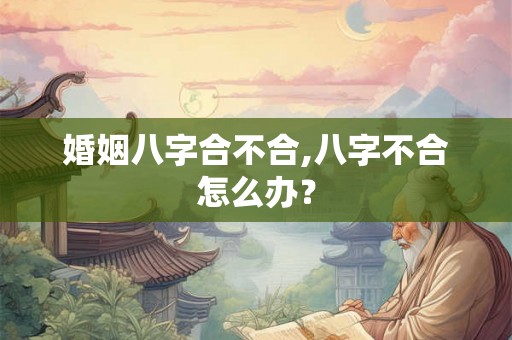 婚姻八字合不合,八字不合怎么办？