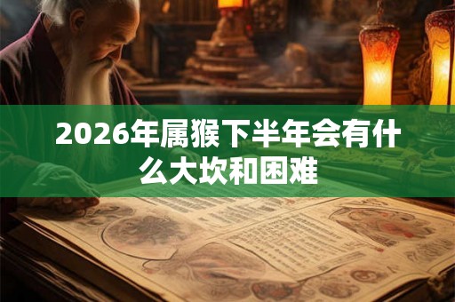 2026年属猴下半年会有什么大坎和困难