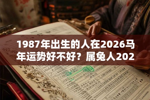1987年出生的人在2026马年运势好不好？属兔人2026年运程