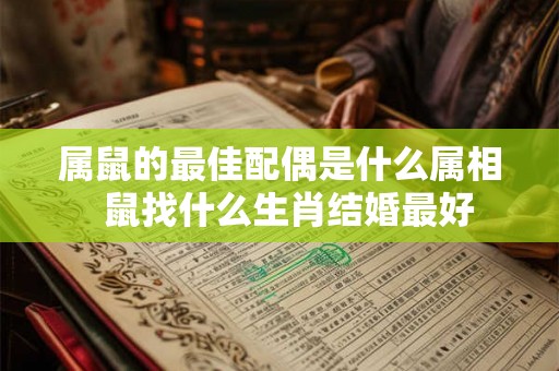属鼠的最佳配偶是什么属相  鼠找什么生肖结婚最好