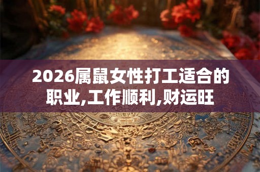 2026属鼠女性打工适合的职业,工作顺利,财运旺 2026属鼠女性打工适合的职业,工作顺利,财运旺