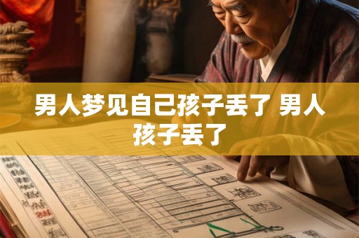 男人梦见自己孩子丢了 男人孩子丢了 男人梦见自己孩子丢了 男人孩子丢了