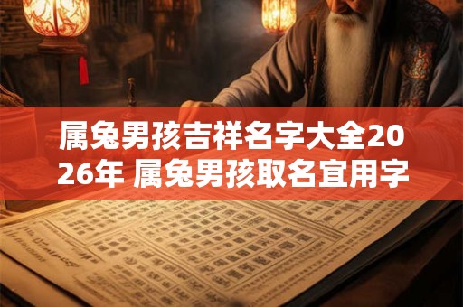 属兔男孩吉祥名字大全2026年 属兔男孩取名宜用字 属兔男孩吉祥名字大全2026年 属兔男孩取名宜用字