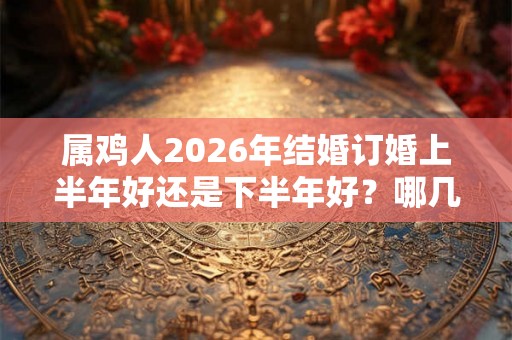 属鸡人2026年结婚订婚上半年好还是下半年好？哪几个月结婚好？