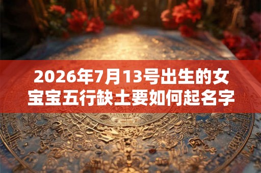 2026年7月13号出生的女宝宝五行缺土要如何起名字 2026年7月13号出生的女宝宝五行缺土要如何起名字