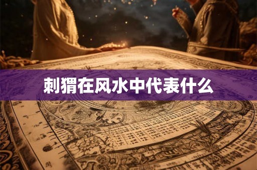 刺猬在风水中代表什么