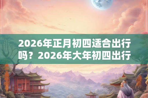 2026年正月初四适合出行吗？2026年大年初四出行好吗？