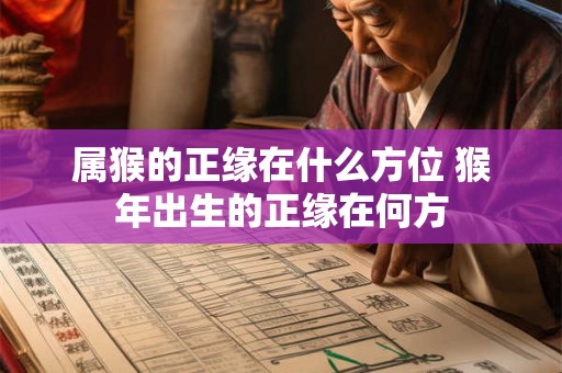 属猴的正缘在什么方位 猴年出生的正缘在何方