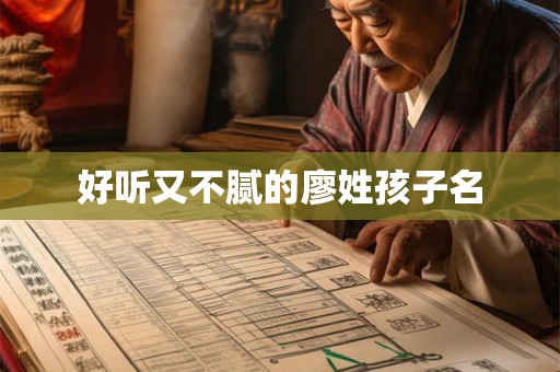 好听又不腻的廖姓孩子名