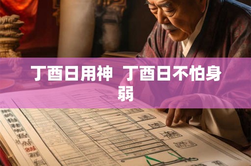 丁酉日用神 丁酉日不怕身弱 丁酉日用神 丁酉日不怕身弱