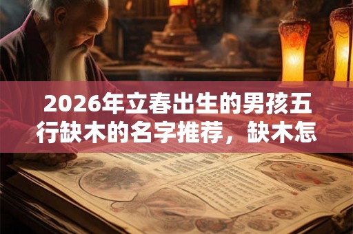 2026年立春出生的男孩五行缺木的名字推荐,缺木怎么办? 2026年立春出生的男孩五行缺木的名字推荐,缺木怎么办?