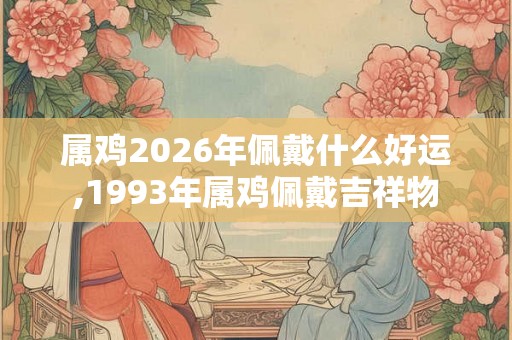 属鸡2026年佩戴什么好运,1993年属鸡佩戴吉祥物