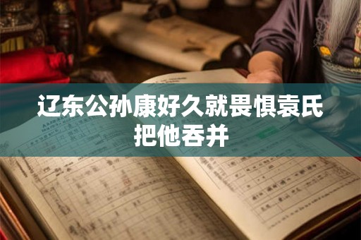 辽东公孙康好久就畏惧袁氏把他吞并
