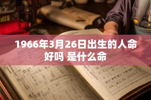 1966年3月26日出生的人命好吗 是什么命