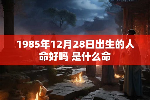 1985年12月28日出生的人命好吗 是什么命