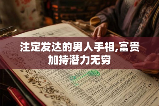 注定发达的男人手相,富贵加持潜力无穷 注定发达的男人手相,富贵加持潜力无穷