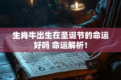 生肖牛出生在圣诞节的命运好吗 命运解析！