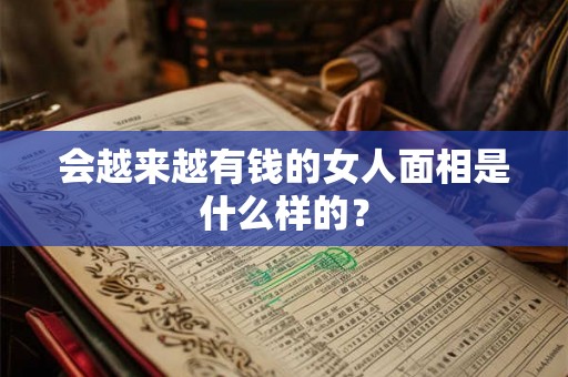 会越来越有钱的女人面相是什么样的？