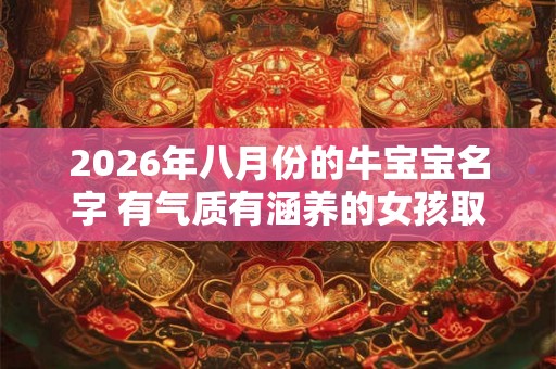 2026年八月份的牛宝宝名字 有气质有涵养的女孩取名