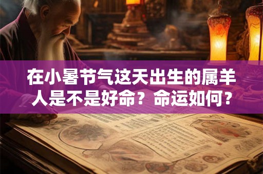 在小暑节气这天出生的属羊人是不是好命?命运如何? 在小暑节气这天出生的属羊人是不是好命?命运如何?