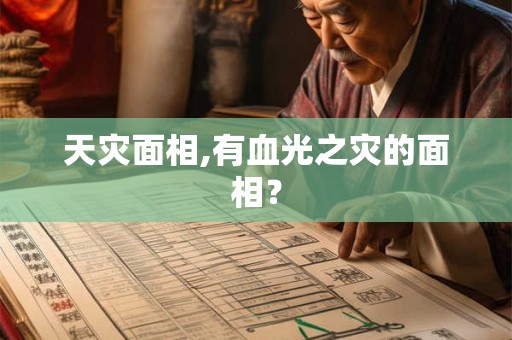 天灾面相,有血光之灾的面相？