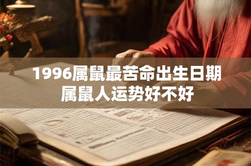 1996属鼠最苦命出生日期 属鼠人运势好不好