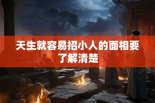 天生就容易招小人的面相要了解清楚