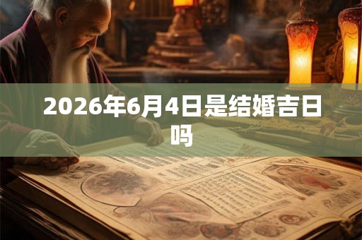 2026年6月4日是结婚吉日吗 2026年6月4日是结婚吉日吗