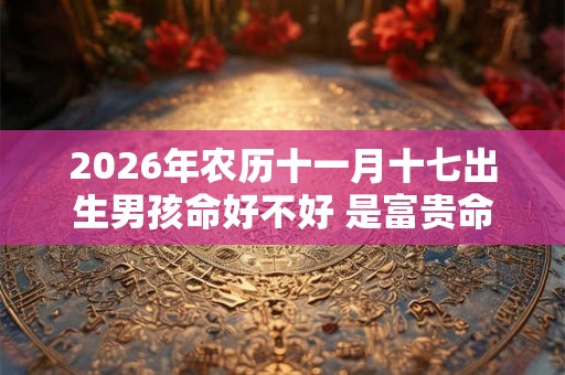 2026年农历十一月十七出生男孩命好不好 是富贵命吗