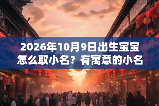 2026年10月9日出生宝宝怎么取小名？有寓意的小名怎么取？