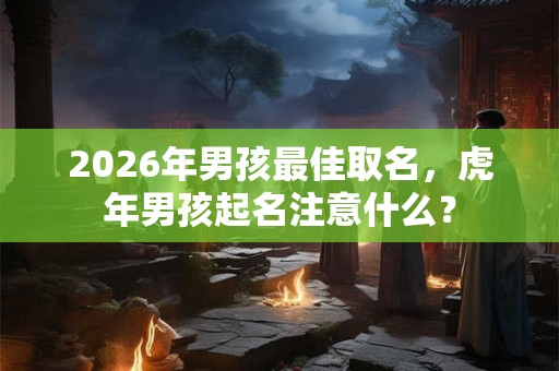 2026年男孩最佳取名,虎年男孩起名注意什么? 2026年男孩最佳取名,虎年男孩起名注意什么?