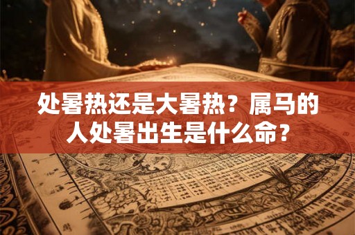 处暑热还是大暑热?属马的人处暑出生是什么命? 处暑热还是大暑热?属马的人处暑出生是什么命?
