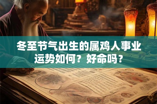冬至节气出生的属鸡人事业运势如何？好命吗？