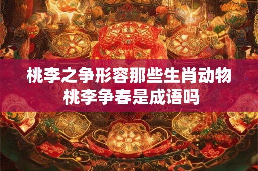 桃李之争形容那些生肖动物 桃李争春是成语吗