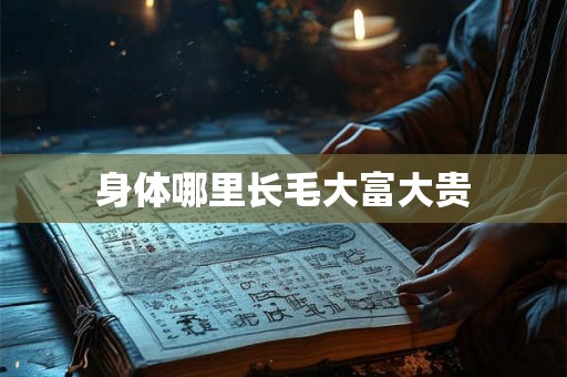 身体哪里长毛大富大贵