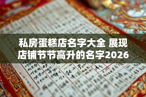 私房蛋糕店名字大全 展现店铺节节高升的名字2026 私房蛋糕店名字大全 展现店铺节节高升的名字2026