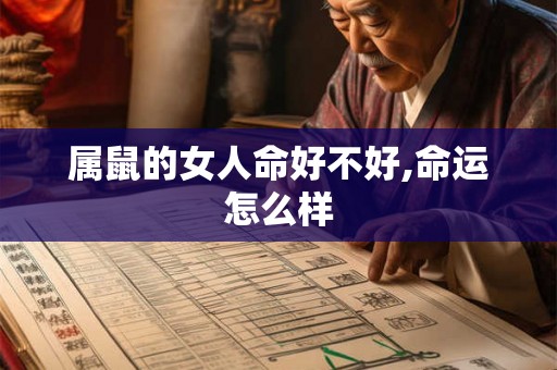 属鼠的女人命好不好,命运怎么样