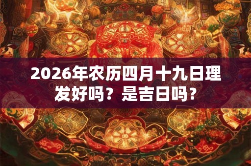 2026年农历四月十九日理发好吗？是吉日吗？