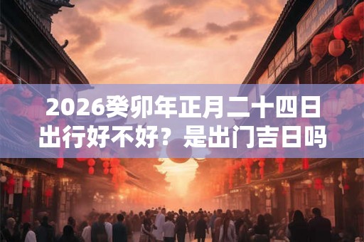 2026癸卯年正月二十四日出行好不好？是出门吉日吗