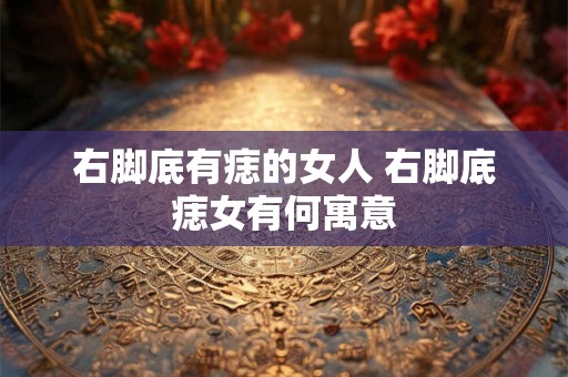 右脚底有痣的女人 右脚底痣女有何寓意