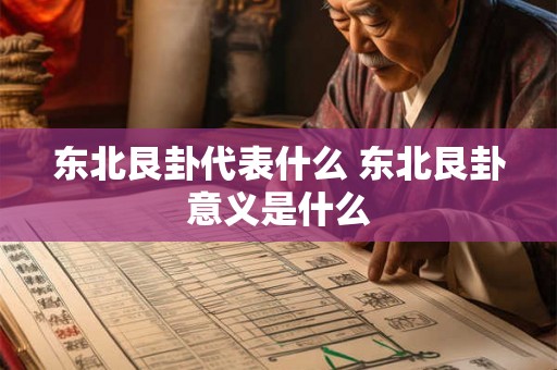 东北艮卦代表什么 东北艮卦意义是什么