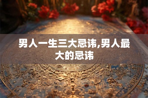 男人一生三大忌讳,男人最大的忌讳 男人一生三大忌讳,男人最大的忌讳