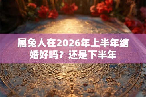 属兔人在2026年上半年结婚好吗？还是下半年