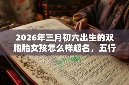 2026年三月初六出生的双胞胎女孩怎么样起名，五行属什么