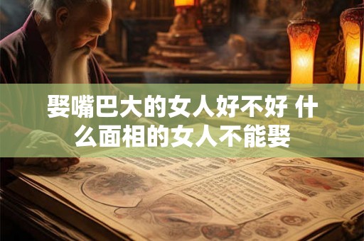 娶嘴巴大的女人好不好 什么面相的女人不能娶