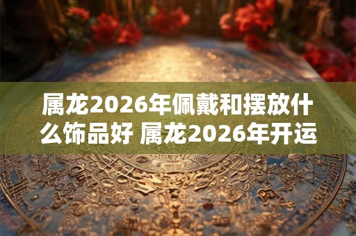 属龙2026年佩戴和摆放什么饰品好 属龙2026年开运吉祥物 属龙2026年佩戴和摆放什么饰品好 属龙2026年开运吉祥物